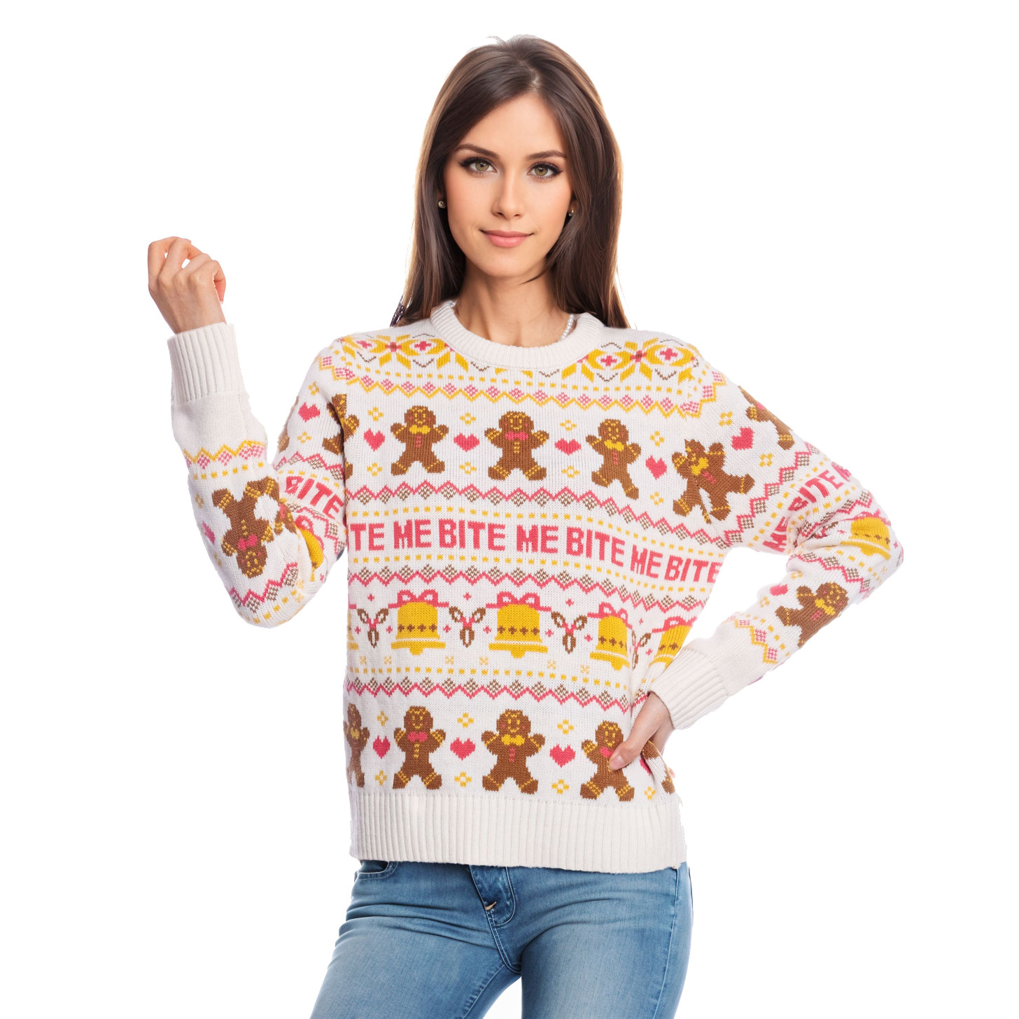 Gingerbread Man Ugly Christmas Sweaters - SWT04BM
