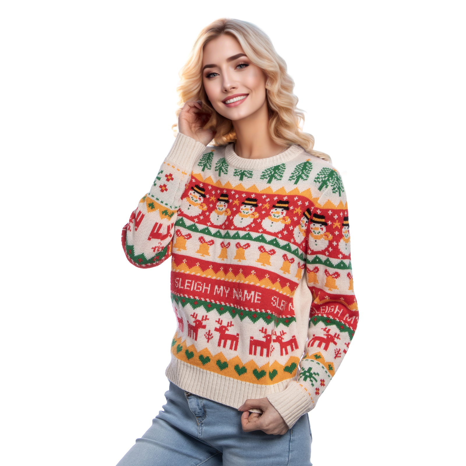 Sleigh My Name Christmas Sweaters - SWT31MN
