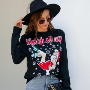 Ugly Christmas Sweaters Wine Santa - SWT22SH