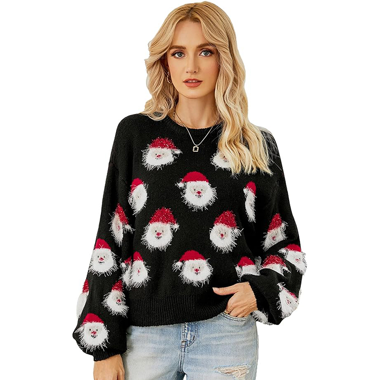 Ugly Christmas Sweaters Santa - SWT01BK