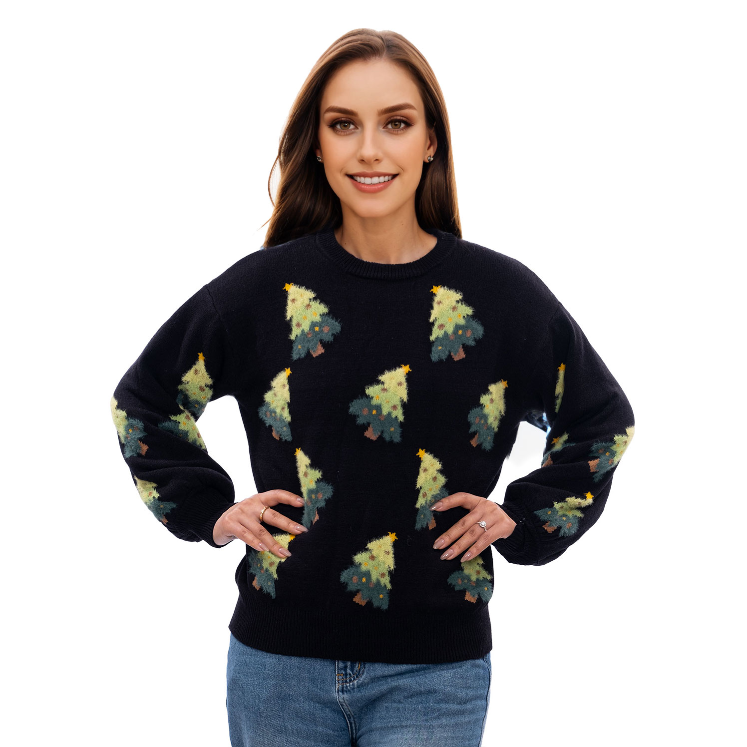 Gradient Tree Ugly Christmas Sweaters - SWT05GD