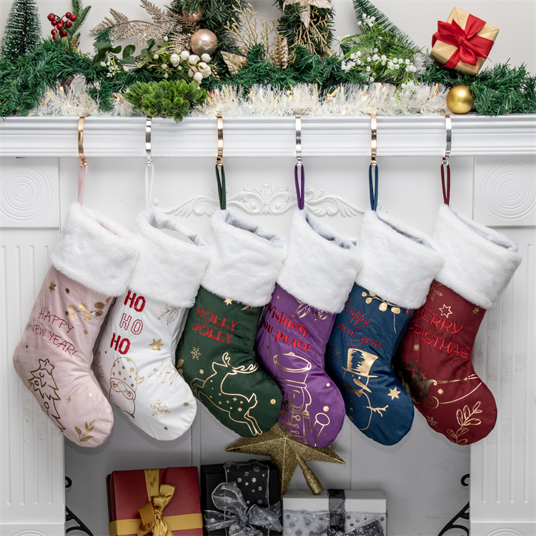 Six-Color Sequined Christmas Stockings