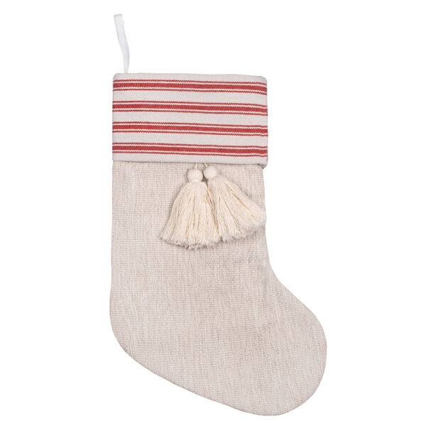 Red Bohemian Christmas Stockings - Image 3