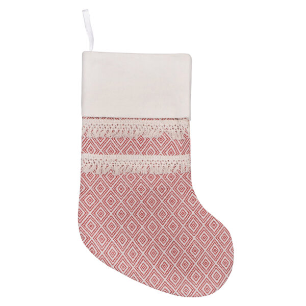 Red Bohemian Christmas Stockings - Image 4