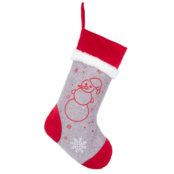 Thick line embroidery Christmas Stockings - Image 7