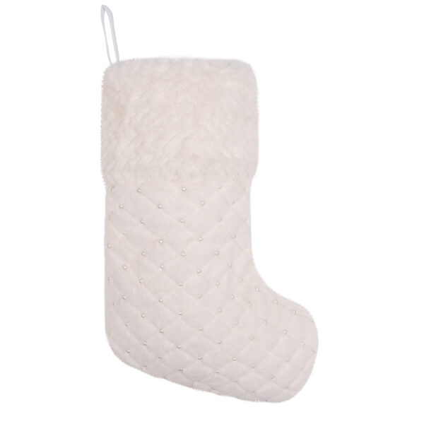 Gold Glitter Wool Christmas Stockings - Image 6