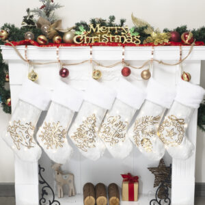 Warm Glow Sequin Christmas Stockings