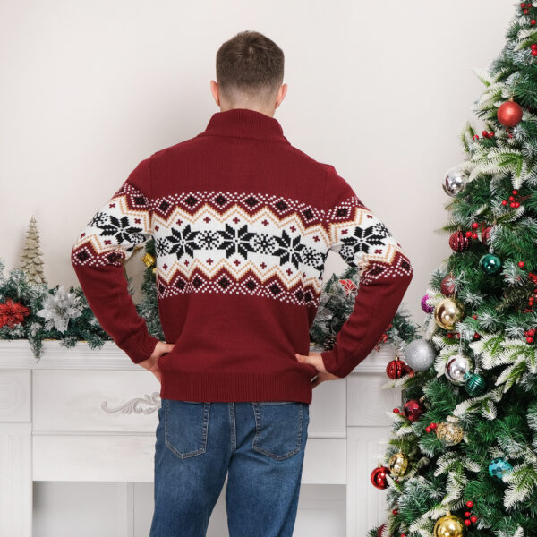 Classic Couple's Ugly Christmas Sweater - SWT07CW & SWT07CM - Image 7