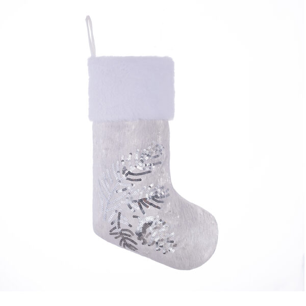 Silver&White Cold Light Christmas Stockings - Image 5