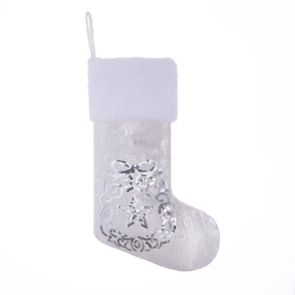 Silver&White Cold Light Christmas Stockings - Image 8