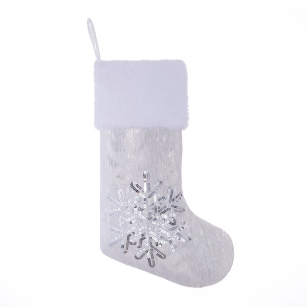 Silver&White Cold Light Christmas Stockings - Image 9