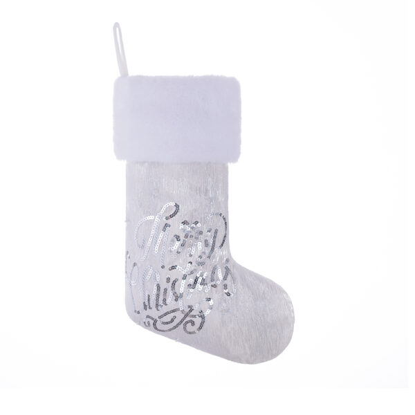 Silver&White Cold Light Christmas Stockings - Image 10