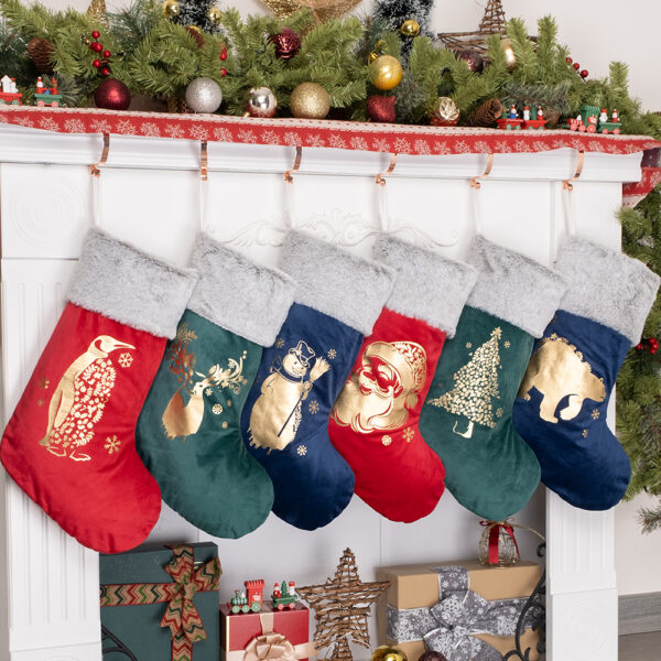 Christmas Gold Stamped Christmas Stockings - Image 12