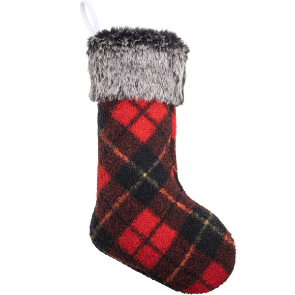Wild Faux Fur Christmas Stockings - Image 4