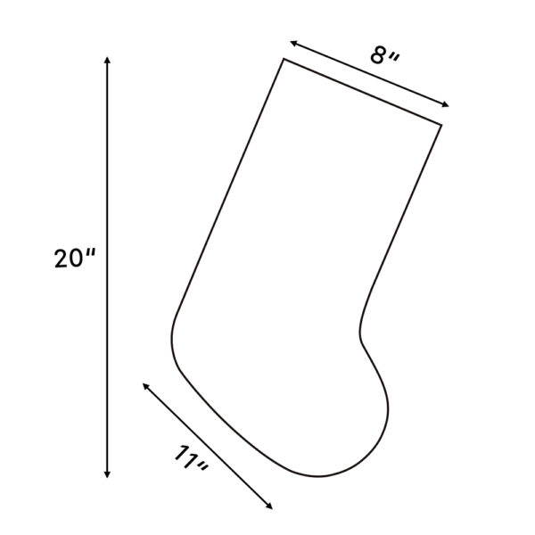 Christmas Gold Stamped Christmas Stockings - Image 7