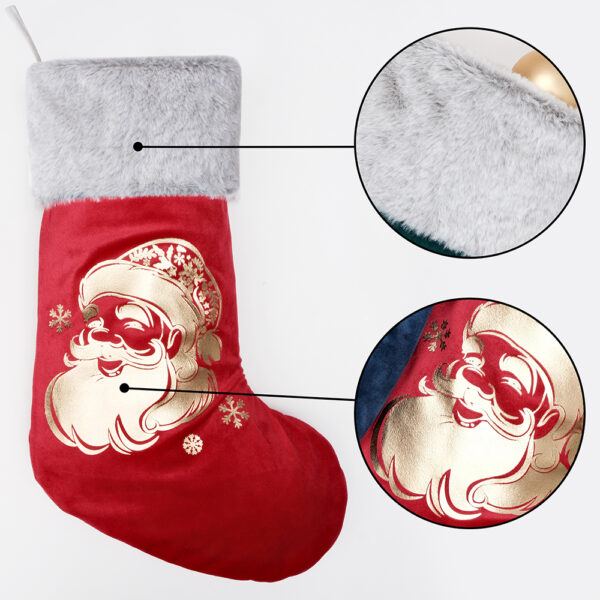 Christmas Gold Stamped Christmas Stockings - Image 9